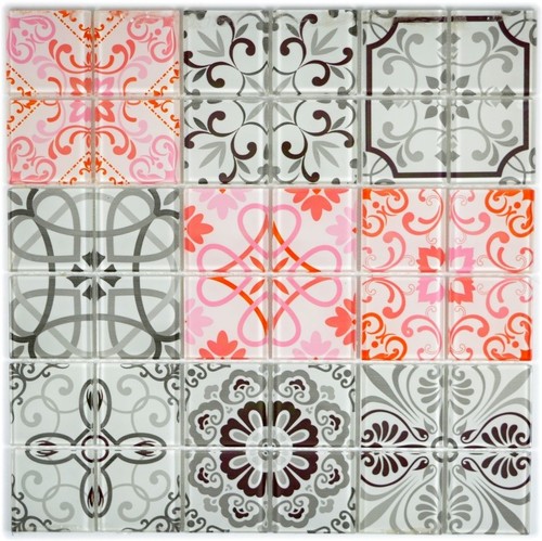 Mosaïque carreau translucide