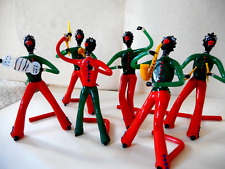 LOT  6  FIGURINES  - MUSICIENS  EN  VERRE - VENINI   DE  MURANO - ANNEES  60