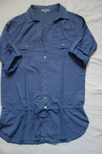 Chemise tunique vichy bleue Etam - taille 40