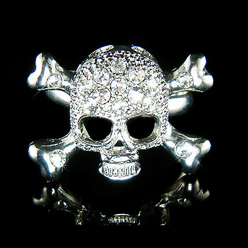 Bague gothic punk skulls - gothic,