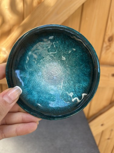 Coupelle bleu vide poche emaux - coupelle,