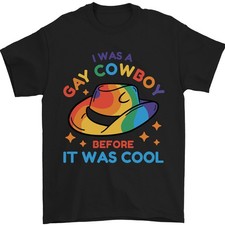 Lgbt Gay Pride Cow-Boy Conscience Jour T-Shirt 100% en Coton