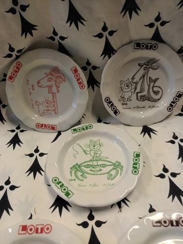 Loto cendriers porcelaine - 6,