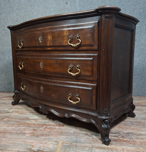Commode galbée style louis - de,