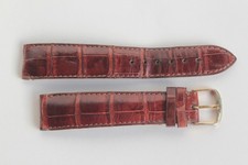 GLASHUTTE Bracelet montre croco marron 18 mm (61436)