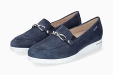 Mephisto - Juliana Mocassin Femme en Daim Couleur Bleue