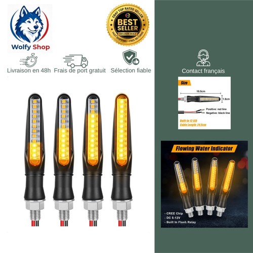 Clignotants moto led - clignotants,