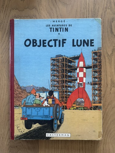 Herge tintin objectif - bd, lune
