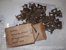 COLLECTOR BOITE COMPLETE NOS US WW2  ARRETOIR BLOCAGE ECROU  CC572603 DODGE WC