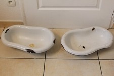 2 bidets anciens émail 50 x