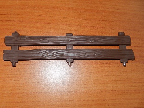 Piece playmobil barriere - piece, bois