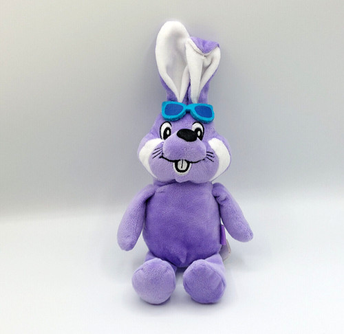 Peluche doudou lapin violet