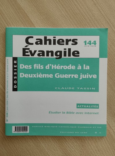 Cahiers evangile 144 des - cahiers,