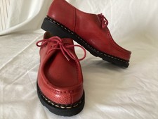 Paraboot Michaei Chaussures Cuir Rouge Attention Pied P 38,5 et 39( 4.5 et 5,5)