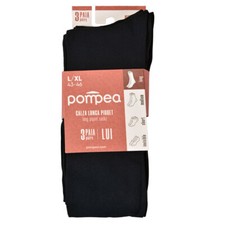 6 Paire De Collants Hommes Pompea Longues En Doux Microfibre Élastique Lisse