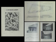 CONSTRUCTION MODERNE 1934 PARIS PISCINE MOLITOR, JONCQUIERE, POLLET, TAPISSERIE 