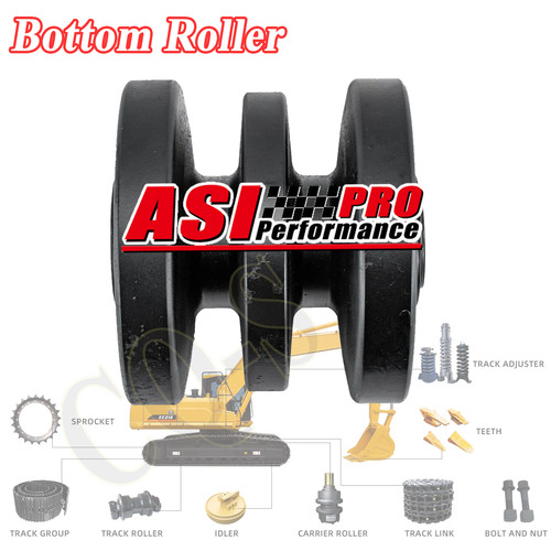 7109409 bottom track roller - bottom,