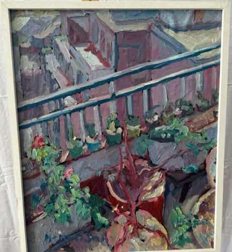 Tableau huile paysage - tableau, urbain