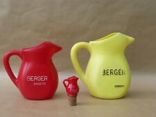 Lot pichet broc doseur bouchon Berger pastis sirops anisette vintage pub ancien 