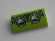 LEGO Lime Slope Curved 2x4x2/3