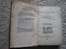 RARE LIBER MIRABILIS LIVRE ADMIRABLE PROPHETIES REVELATION ESOTERISME MAGIE 1831