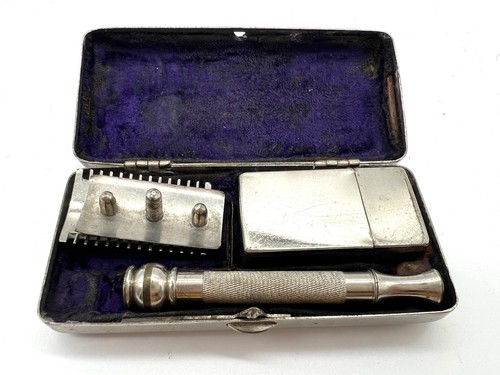 Ancien coffret rasage gillette - coffret,