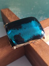 Vintage Broche Bleue en Email