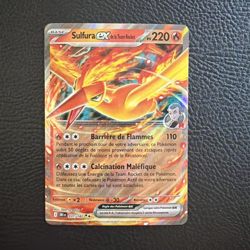 Carte pokemon sulfura - carte,