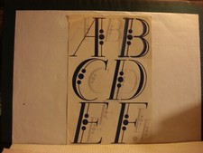 LETTRES PAPIER A APPLIQUER