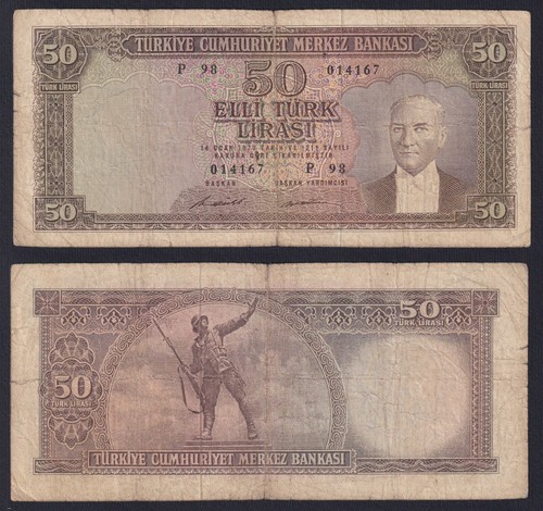 Billet turquie lira - billet,