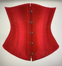 Corset Satin Rouge , Serre Taille
