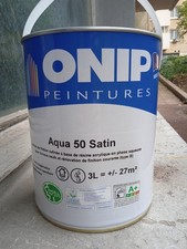 Peinture Onip aqua 50 satin - 3l - blanche