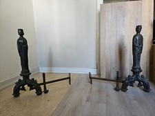 90 cm chenet cheminée landier