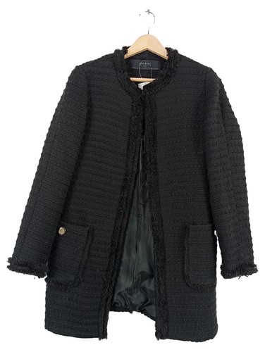 Zara blazer femme tweed noir - zara,