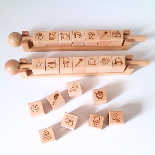 Cubes routine enfant - cubes, matin