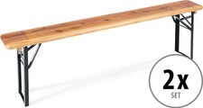 Banc bois pliant léger - 2x,