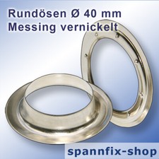 Oeillets Ronds Ø 40 MM Laiton