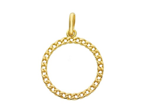 Pendentif jaune rose - pendentif, or