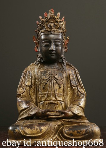 Ancien tibet bronze doré - 9.6",