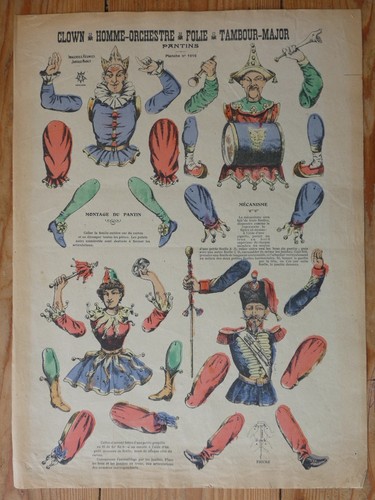 Imagerie affiche pantins - imagerie,
