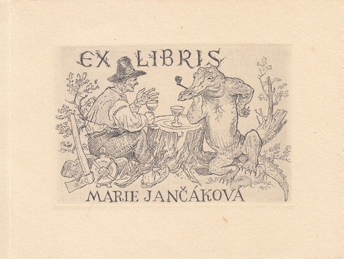Exlibris livre art radierung - livre, d'art
