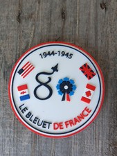 Patch bleuet et anniverssaire VE day et D DAY, pvc,RAFALE,Saint-Dizier, BA113