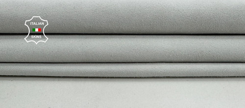 Gris clair daim souple cuir - clair,