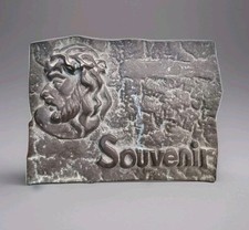 plaque  religieuse en bronze
