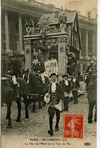Cpa paris careme1910 - cpa, mi-careme1910