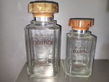 Rares flacons de 460 ml et 960 ml HERMES Équipage Eau De Toilette Vides