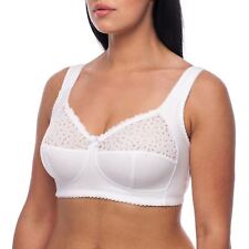 Soutien Gorge sans Armature Coton Grande Taille Minimiseur Brassière Dentelle