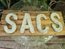 Anciennes  véritables Lettres Zinc