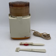 Robot hachoir Moulinette 127 blanc & orange vintage Moulinex, type 320