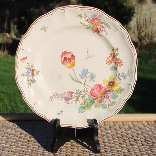 Assiette plate polychrome